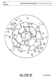 Mandala boyama sayfaları